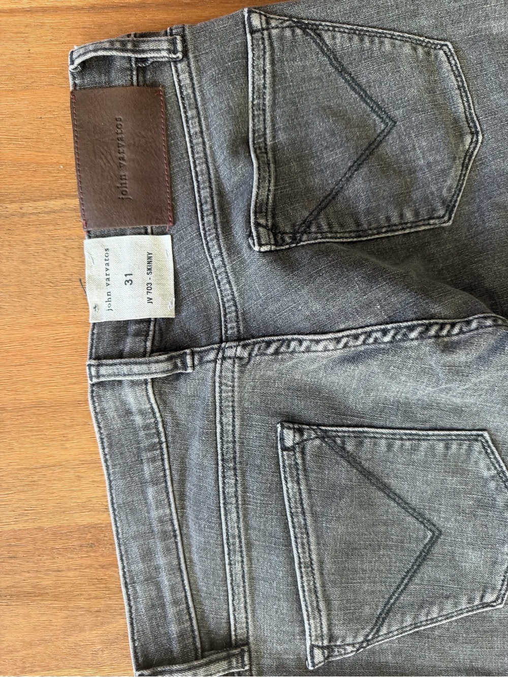 John Varvatos Men's Gray Skinny Jeans